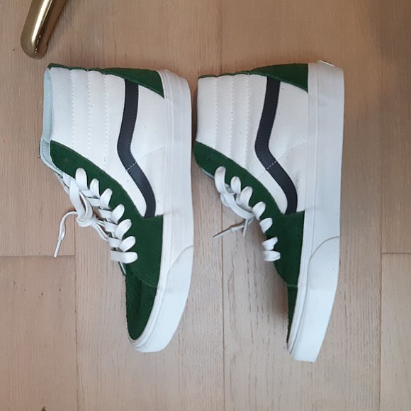 Vans - SK8-HI - greenhouse/blanc - Men's size 9 - NEW - Picture 3 of 14